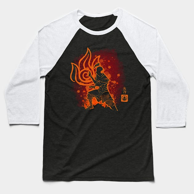 The Fire Style Baseball T-Shirt by Soulkr